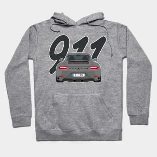 911 gts racing black grey Hoodie